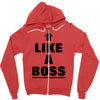 like a boss Zipper Hoodie