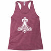 thors hammerretro viking norse fashion cool Racerback Tank