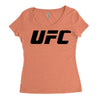 ufc logo Women's Triblend Scoop T-shirt