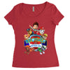 paw patrol birthday boy  brother Women's Triblend Scoop T-shirt