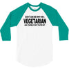vegetarian ask yourself why not vegan food foodie tofu geek tee shirt 3/4 Sleeve Shirt