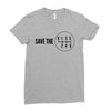 save the manual transmissions black (stick shift) Ladies Fitted T-Shirt
