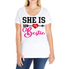 she is my bestie Ladies Curvy T-Shirt