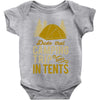 dude that camp trip in tents funny Baby Onesie