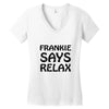 frankie says relax t shirt Women's V-Neck T-Shirt