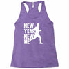 new year, new me running fitness Racerback Tank