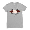 May Peeking Out Asian Baby Boy Ladies Fitted T-Shirt