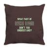 what part of binary code don't you understand Throw Pillow