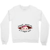 August Peeking Out Asian Baby Girl Crewneck Sweatshirt