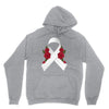 lung cancer white ribbon Unisex Hoodie