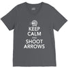 keep calm &amp; shoot arrows V-Neck Tee