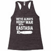 war with east asia Racerback Tank