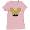 mickey mouse moustache Ladies Fitted T-Shirt