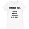 October Girl Ladies Fitted T-Shirt