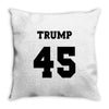 Trump 45 jersey number Throw Pillow