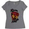 rum ham Women's Triblend Scoop T-shirt