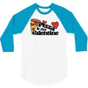 pizza is my valentine 3/4 Sleeve Shirt