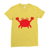 crabby Ladies Fitted T-Shirt