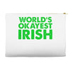 world's okayest irish Accessory Pouches