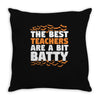 teacher halloween Throw Pillow