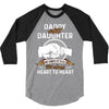 daddy and daughter  always heart to heart 3/4 Sleeve Shirt