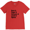 rock paper scissors lizard spock big bang theory geek nerd gift t shir V-Neck Tee