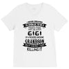 Super Cool Gigi Of A Freaking Awesome Grandson V-Neck Tee
