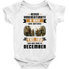 Never Underestimate A Man Who Watches The 100 And Was Born in December Baby Bodysuit