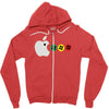apple mac man Zipper Hoodie
