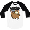 pirates face 3/4 Sleeve Shirt