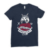 bad cat   gatos locos Ladies Fitted T-Shirt