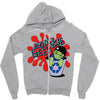 zombie geek Zipper Hoodie