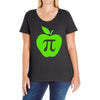 apple pi Ladies Curvy T-Shirt