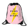 Women's March My Pussy My Power Drawstring Bags