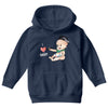 Cute Baby Painter's Dad Love Youth Hoodie