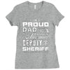 proud dad 3 Ladies Fitted T-Shirt