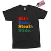 Hit Run Steal  Slide Exclusive T-shirt