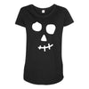 face skull Maternity Scoop Neck T-shirt