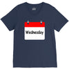 title of day of the week wednesday day of the week V-Neck Tee