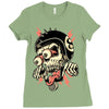 freaky biker Ladies Fitted T-Shirt