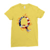 American Flag Q Ladies Fitted T-Shirt