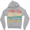 surf for life Zipper Hoodie