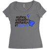 anything unrelated elephants Women's Triblend Scoop T-shirt