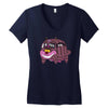 new cat bus Women's V-Neck T-Shirt