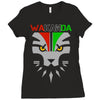 redesignsideas for the flag of wakanda Ladies Fitted T-Shirt