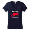nutria its whats for dinner Women's V-Neck T-Shirt