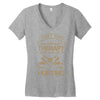 I Don't Need Therapy Just to Do Hunting Women's V-Neck T-Shirt