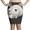 love skul Pencil Skirts