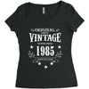 original parts vintage established 1985 perfectly aged Women's Triblend Scoop T-shirt