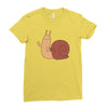 snail Ladies Fitted T-Shirt
